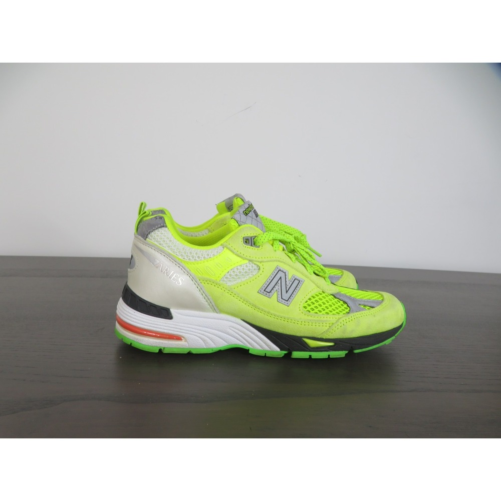New Balance 991 x Aries Shoe Womens 7.5 Yellow Running Sneakers Road Gym W991AFL